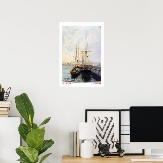 Marina/Mariña/Marine Poster (Thuiskantoor)