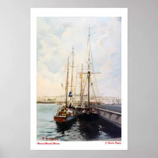 Marina/Mariña/Marine Poster (Voorkant)