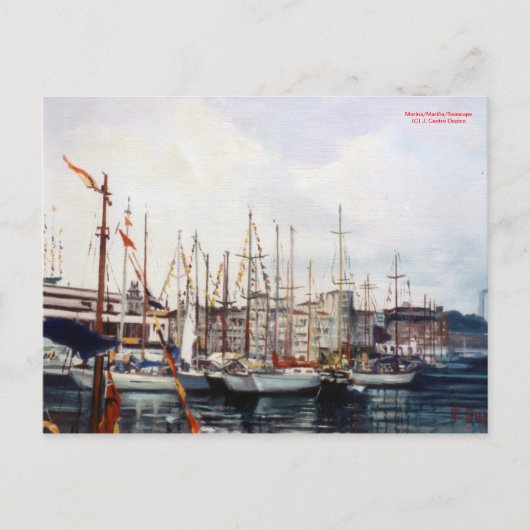 Marina/Mariña/Seascape Briefkaart (Voorkant)