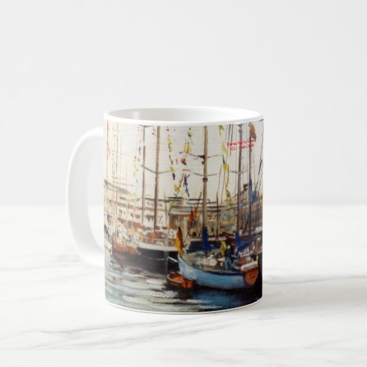 Marina/Mariña/Seascape Koffiemok (Voorkant links)