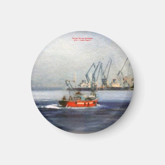 Marina/Mariña/Seascape Magneet (Voorkant)