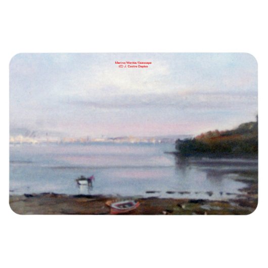 Marina/Mariña/Seascape Magneet (Horizontaal)