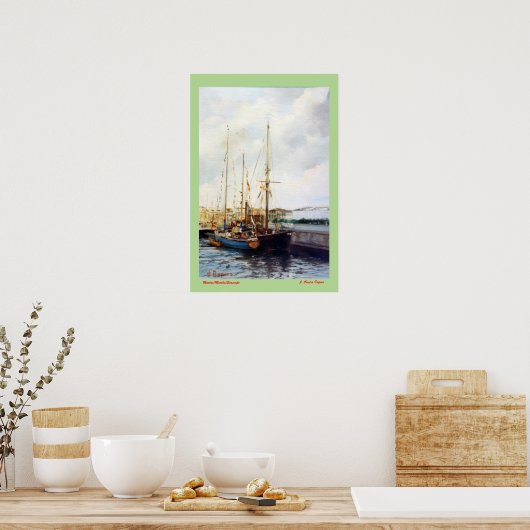 Marina/Mariña/Seascape Poster (Keuken)