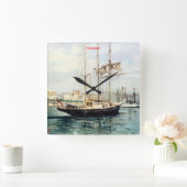 Marina/Mariña/Seascape Vierkante Klok (Huis)