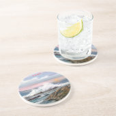 Marina/Mariña/Seascape Zandsteen Onderzetter (Zijkant)