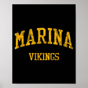 Marina middelbare school hs huntington beach ca vi poster