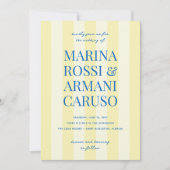 MARINA moderne bruiloft uitnodiging (Voorkant)