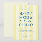 MARINA moderne bruiloft uitnodiging (Voorkant / Achterkant)