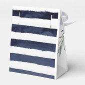 Marina Nautical Bloom Navy Blush Pink Weddenschap Bedankdoosjes (Achterkant)