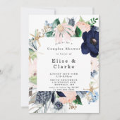 Marina Nautical Blooms Couples Shower Invitations (Voorkant)