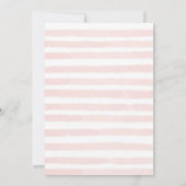 Marina Nautical Blooms Navy Blush Pink Weddenschap Kaart (Achterkant)