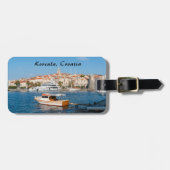 Marina of Korcula - Dalmatia, Kroatië Bagagelabel (Voorkant horizontaal)