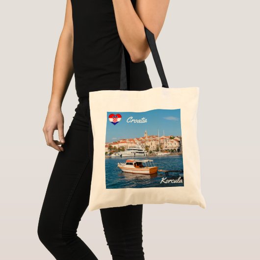 Marina of Korcula - Dalmatia, Kroatië Tote Bag (Voorkant (product))