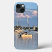 Marina op de rivier de Sunset Case-Mate iPhone Case (Achterkant)