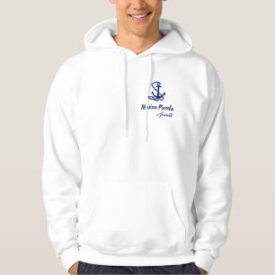 Marina Piccola - Sorrento, Italia, wit en blauw Hoodie