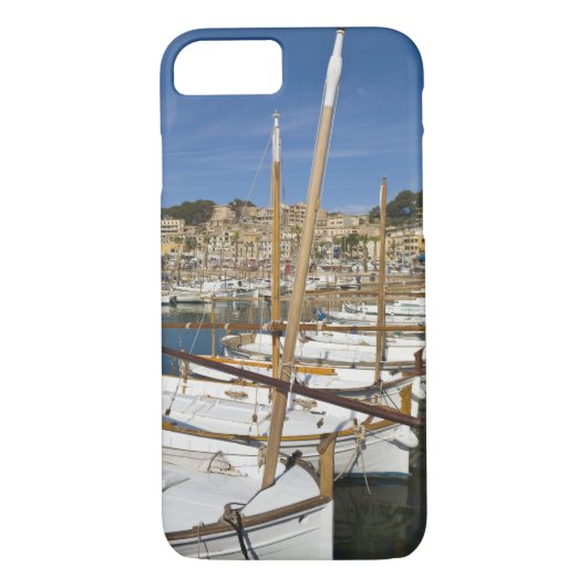 Marina, Port de Soller, westkust, Mallorca, Case-Mate iPhone Case (Achterkant)