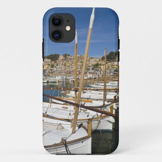 Marina, Port de Soller, westkust, Mallorca, Case-Mate iPhone Case (Achterkant)