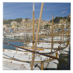 Marina, Port de Soller, Westkust, Mallorca, Tegeltje
