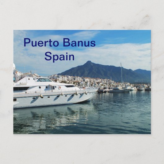 Marina, Puerto Banus, Spanje Briefkaart (Voorkant)