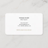 Marina Rope Anchor Boat White Visitekaartje (Achterkant)