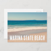 Marina State Beach  stijl foto Briefkaart (Voorkant / Achterkant)