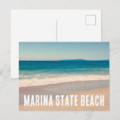 Marina State Beach Vintage Stijl Foto Briefkaart (Voorkant / Achterkant)