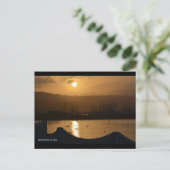 Marina Sunrise IV | Blue Beach Song™-Briefkaart Briefkaart (Staand voorkant)