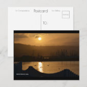 Marina Sunrise IV | Blue Beach Song™-Briefkaart Briefkaart (Voorkant / Achterkant)