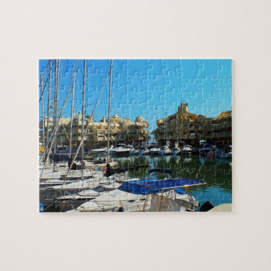 Marina te Benalmadena, Spanje Legpuzzel (Horizontaal)