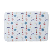 Marina ThMED Sailboat Pattern Bath Mat (Voorkant)
