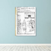 Marina-tolk voor de Spanjaarden Canvas Afdruk (Insitu (Houten vloer))