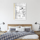 Marina-tolk voor de Spanjaarden Canvas Afdruk (Insitu (Slaapkamer))