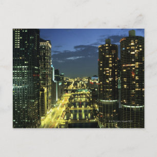 Marina Towers, Chicago River, Wacker Drive Briefkaart