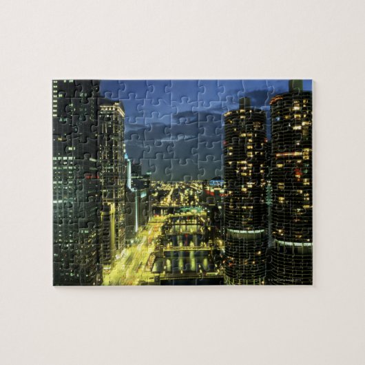 Marina Towers, Chicago River, Wacker Drive Legpuzzel (Horizontaal)