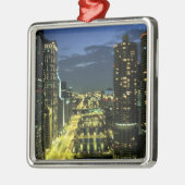 Marina Towers, Chicago River, Wacker Drive Metalen Ornament (Links)