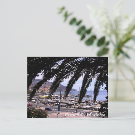 Marina uitzicht @ Funchal Briefkaart (Staand voorkant)