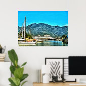 Marina Vallarta 0946 Art Print (Thuiskantoor)