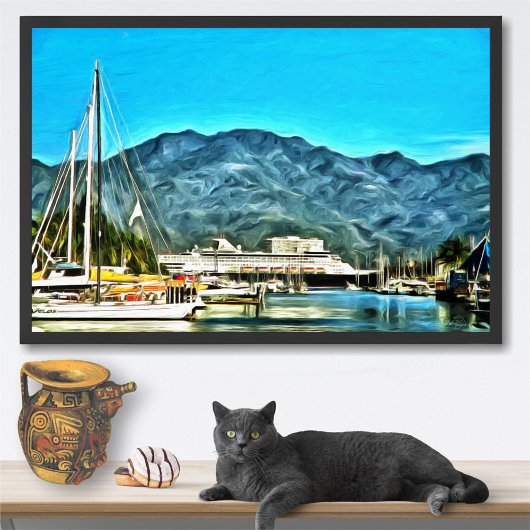 Marina Vallarta 0946 Kunstprint Poster