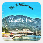 Marina Vallarta 0946 Vierkante Sticker (Voorkant)