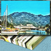 Marina Vallarta Kust Mexico 0946 Kunst Canvas Afdruk