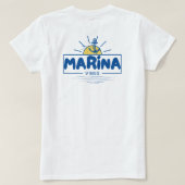 Marina Vibes Nautilus Anker T-shirt (Design achterkant)