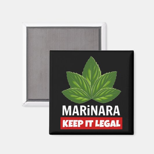 Marinara Keep it Legal Basil Leaves Magneet (Voorkant / Achterkant)