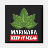 Marinara Keep it Legal Basil Leaves Magneet (Voorkant)