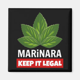 Marinara Keep it Legal Basil Leaves Magneet
