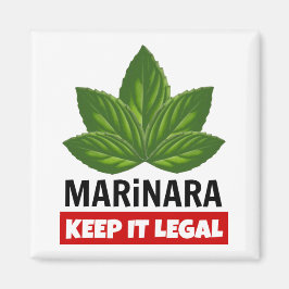 Marinara Keep it Legal Basil Leaves Magneet