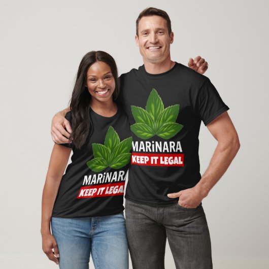 Marinara Keep it Legal Basil Leaves T-shirt (Unisex)