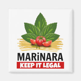 Marinara Keep it Legal Basil Tomaten Spaghetti Magneet