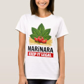 Marinara Keep it Legal Basil Tomaten Spaghetti T-shirt (Voorkant)