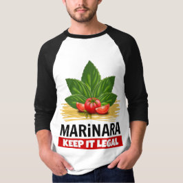Marinara Keep it Legal Basil Tomaten Spaghetti T-shirt