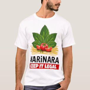 Marinara Keep it Legal Basil Tomaten Spaghetti T-shirt